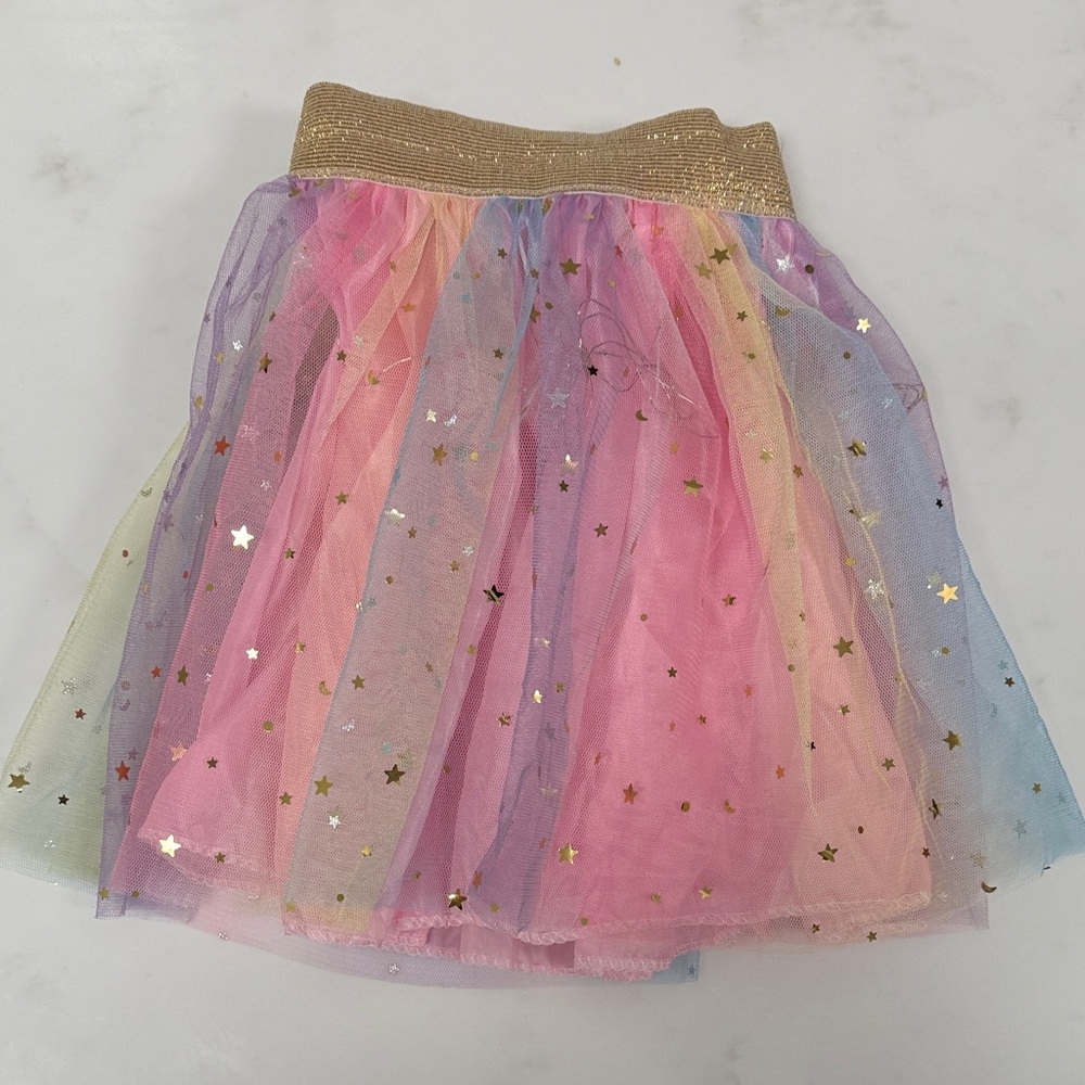 Colorful Starry Tulle Skirt with lights